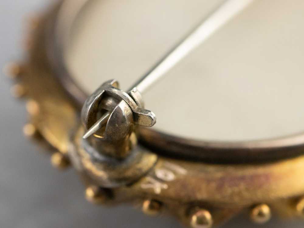 Victorian Diamond Gold Brooch Locket - image 8