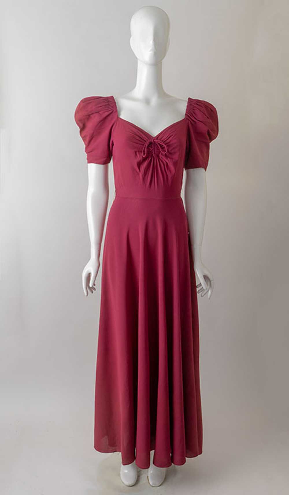 40s Bias Cut Evening Gown - image 1