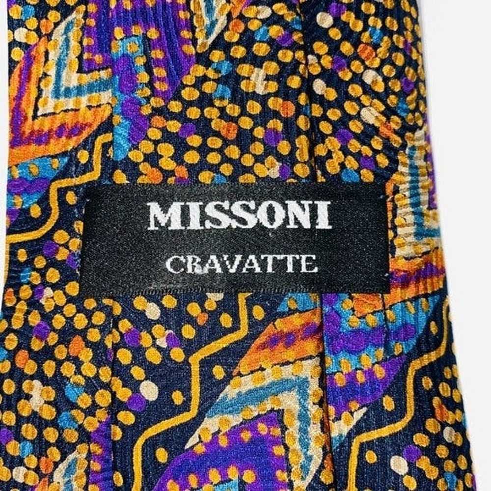 Missoni Missoni Cravatte Silk Tie Artsy Abstract … - image 3