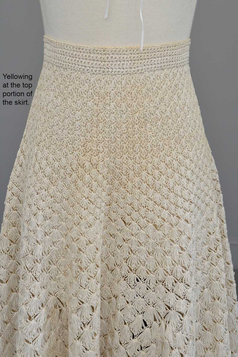 1950s Pearl Woven Raffia Full Skirt - image 6
