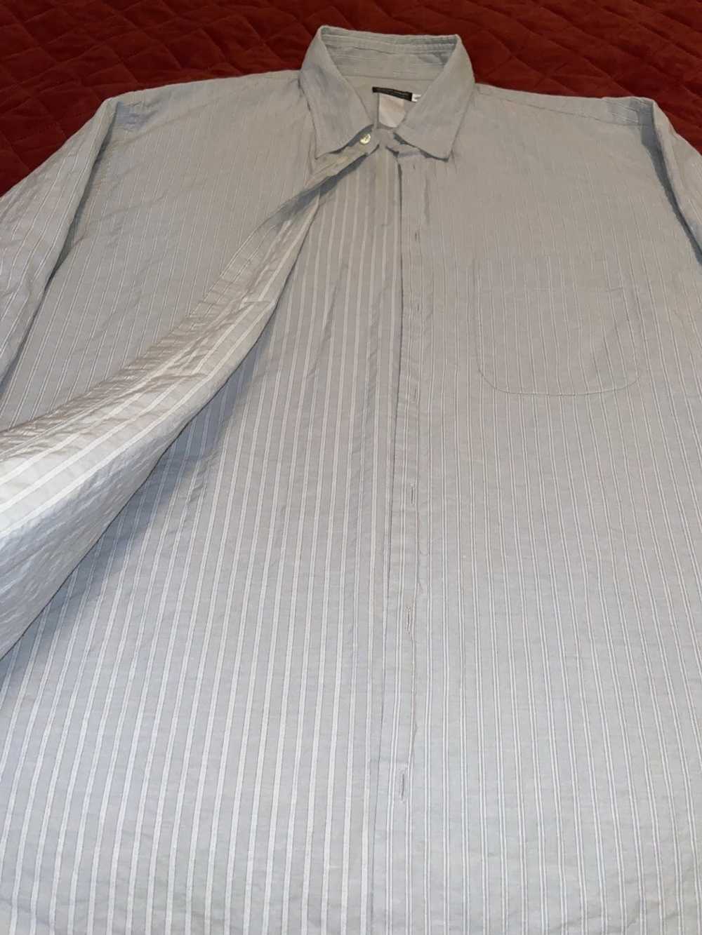 Giorgio Armani Front Pocket Seersucker Striped Sh… - image 5
