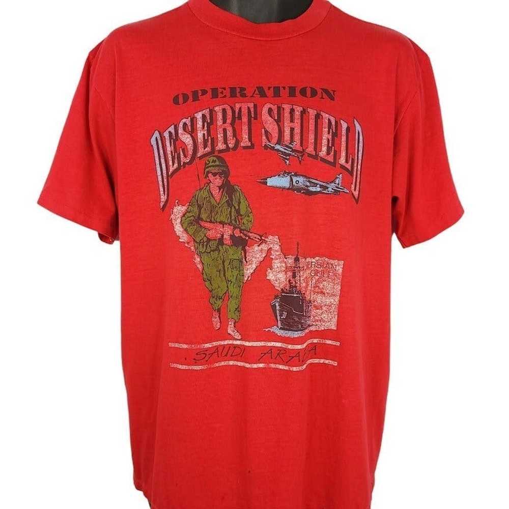 Vintage Operation Desert Shield T Shirt Vintage 9… - image 1
