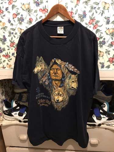 Vintage Vintage 90s Cherokee Village Wolf T-shirt