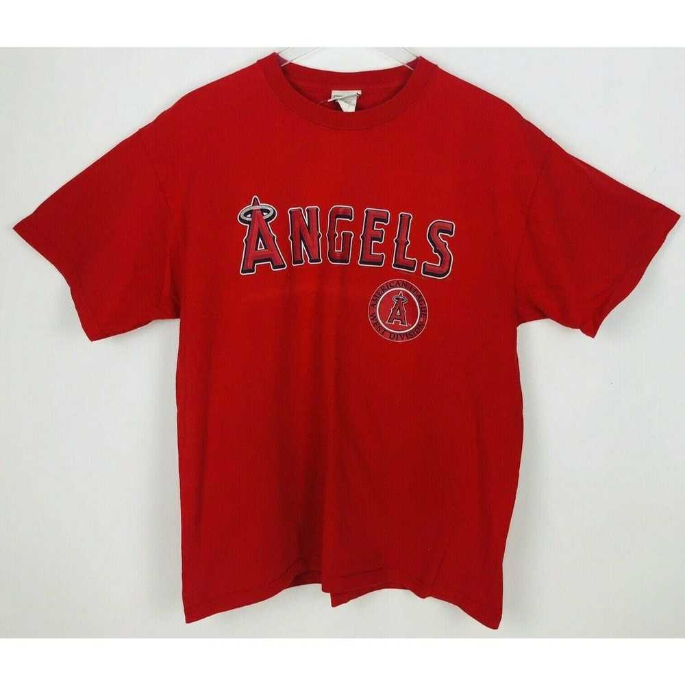 Lee Angles Baseball Red Short Sleeve T Shirt Size… - image 1