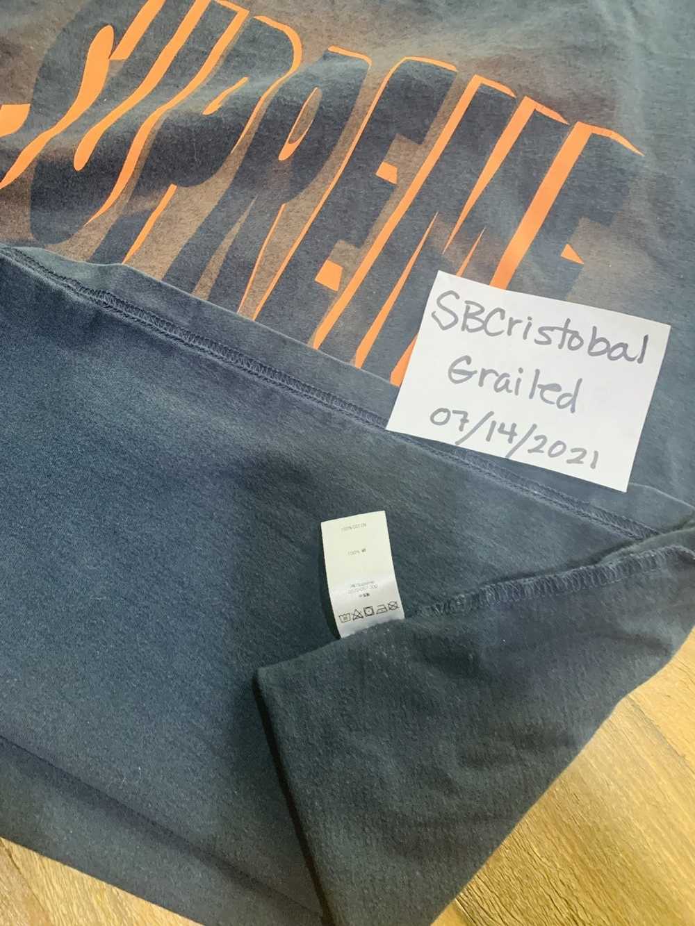 Supreme Navy with Orange shadow lettering - image 5