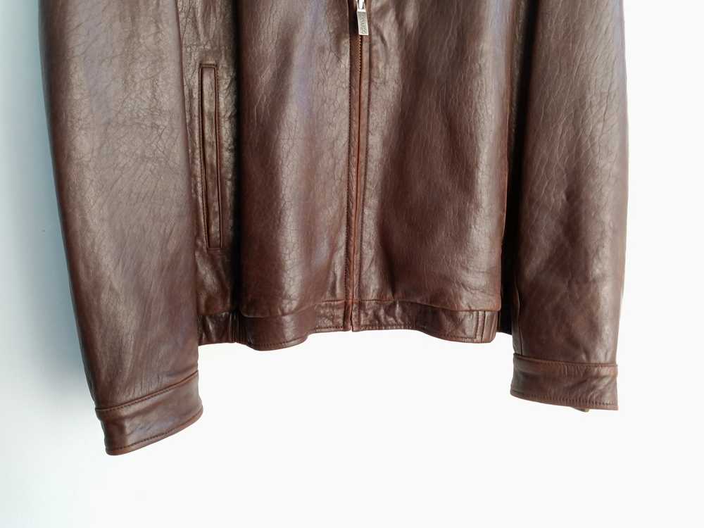 Vintage Vintage Bernardo Distressed Leather Bombe… - image 3