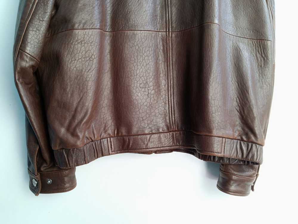 Vintage Vintage Bernardo Distressed Leather Bombe… - image 7
