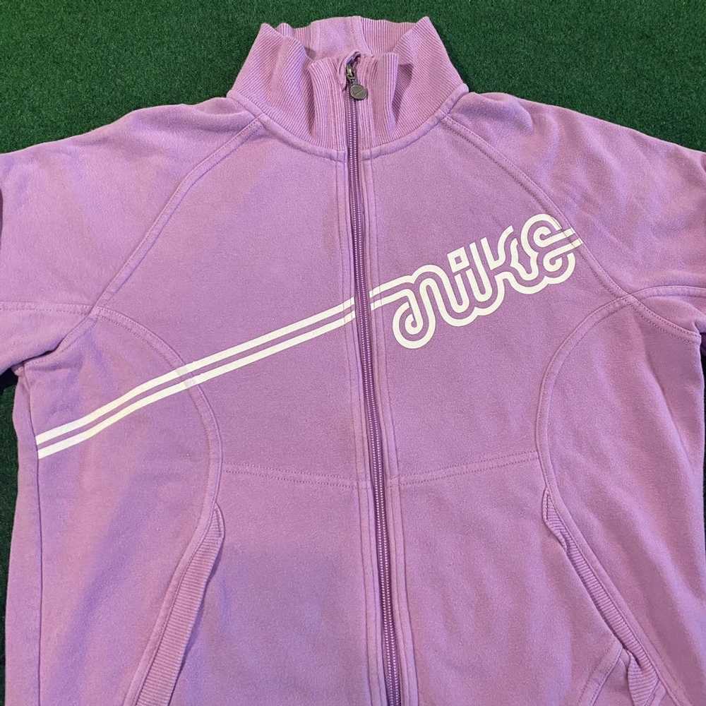 Nike × Vintage Vintage Nike Women's Purple Zip-up… - image 2