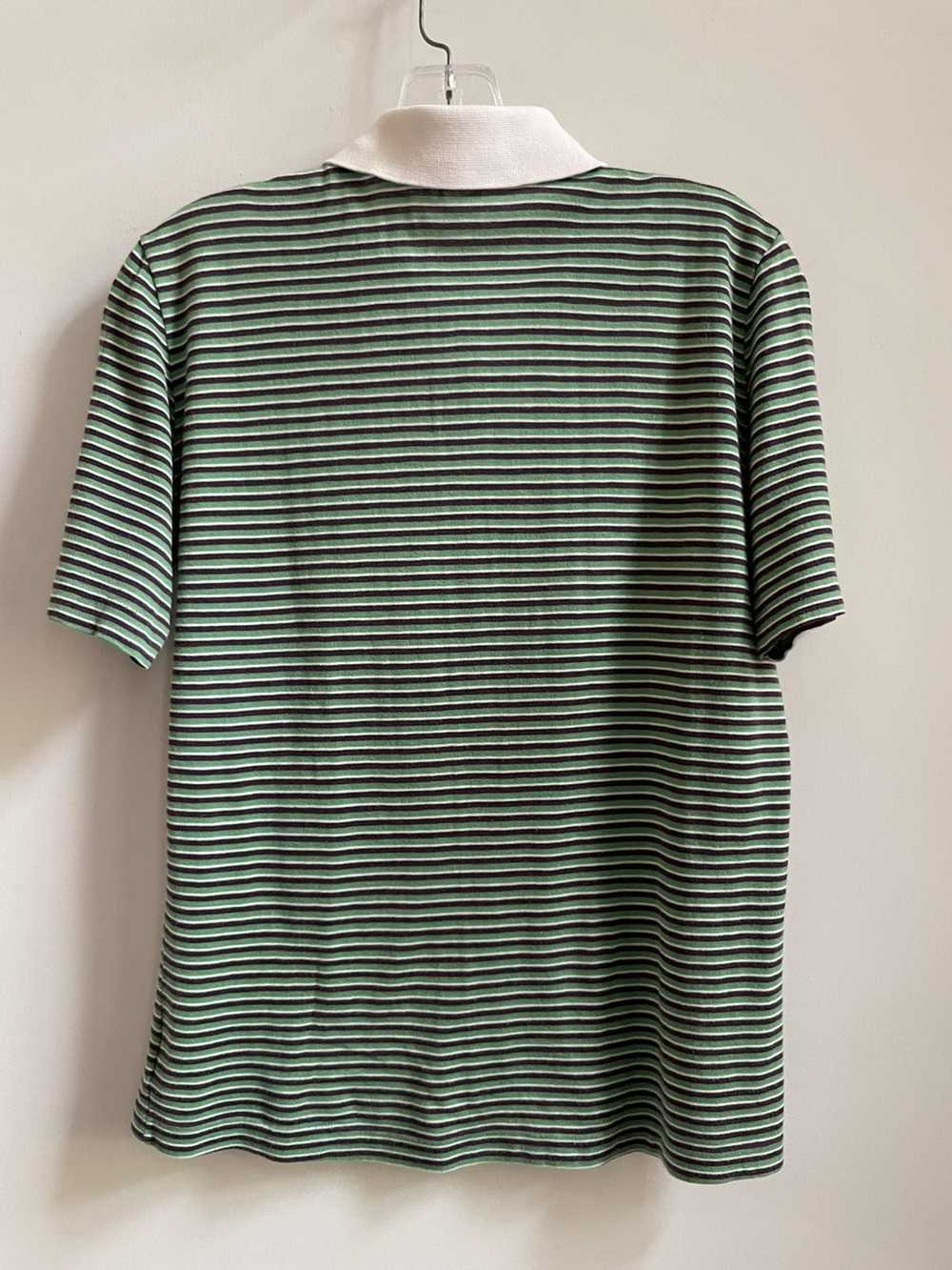 John Smedley × Vintage Stripe Polo Shirt Sweater … - image 6