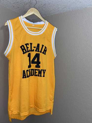retro-city-threads Bel-Air Academy Will Smith Fresh Prince Custom Baseball Jersey (Gold) Youth Large