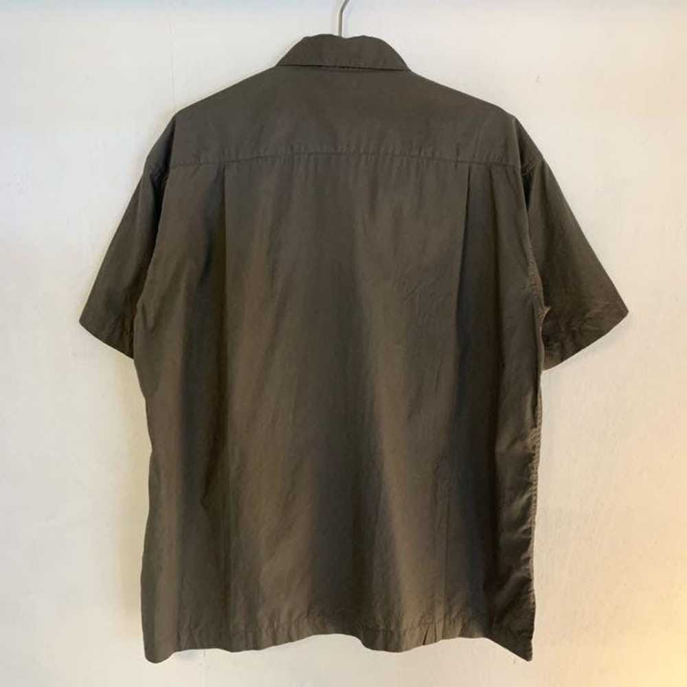 Issey Miyake Pleated Stripe Button Up Shirt - image 6