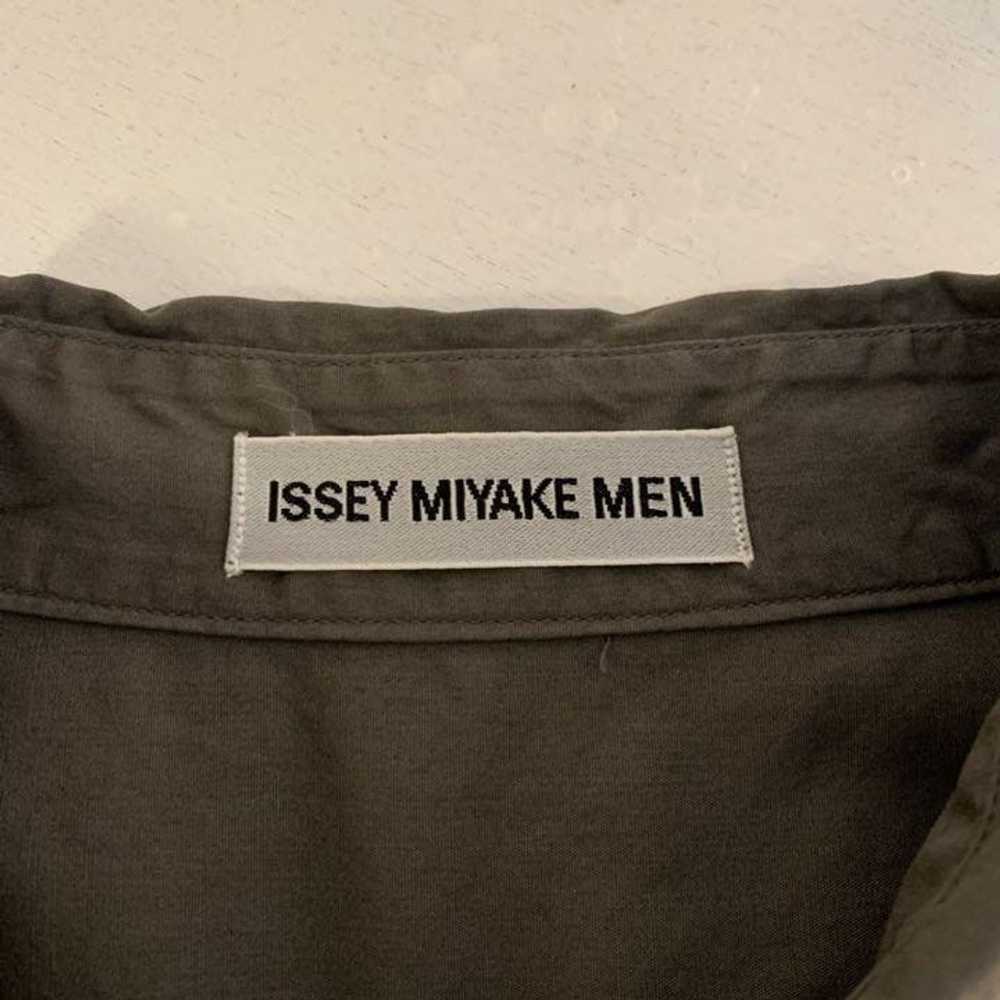 Issey Miyake Pleated Stripe Button Up Shirt - image 7