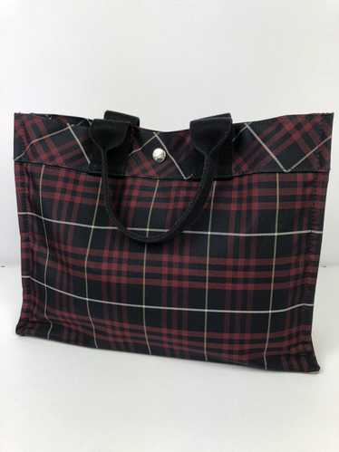 Burberry Burberry red check tote bag