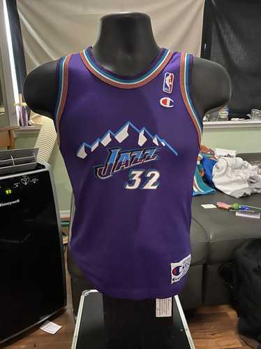 Mitchell & Ness Utah Jazz Karl Malone 1991 Throwback Swingman Jersey Purple  (XX-Large)