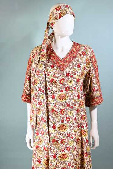 Vintage 60s/70s Pakistan Block Print Bohemian Hipp