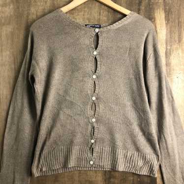 Cardigan × Coloured Cable Knit Sweater × Homespun… - image 1