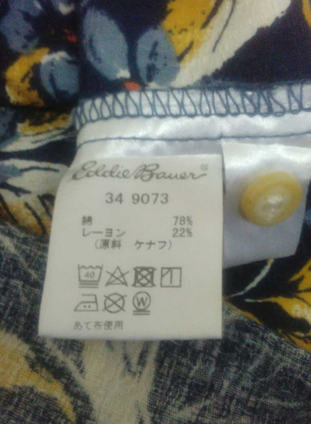 Eddie Bauer × Hawaiian Shirt × Vintage VTG BUTTON… - image 4
