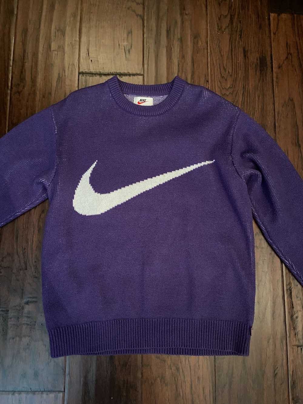 Nike × Supreme Nike Supreme Swoosh Sweater - Gem
