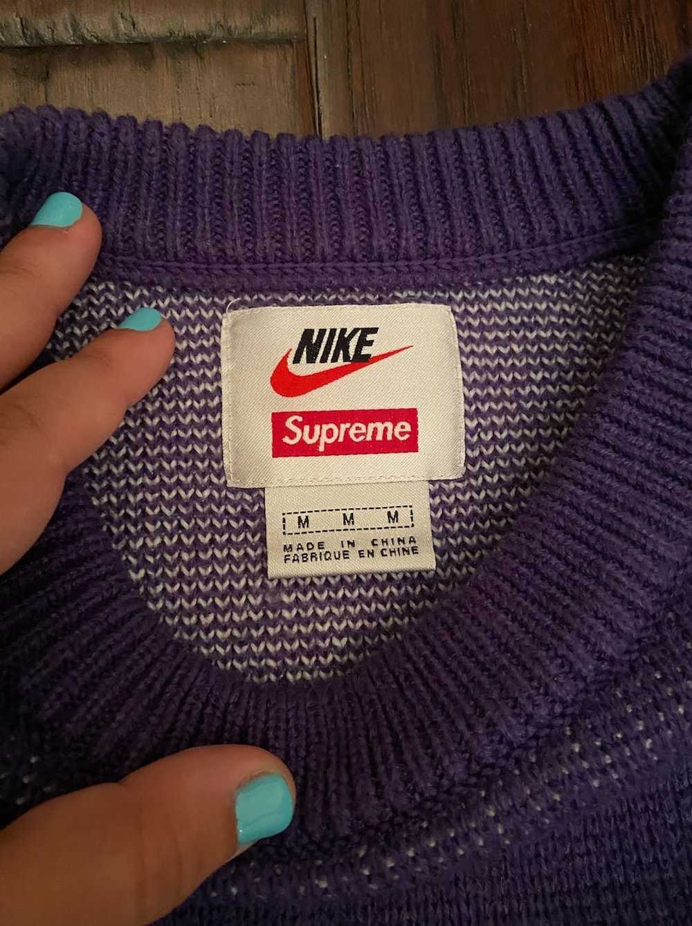 Nike × Supreme Nike Supreme Swoosh Sweater - image 5