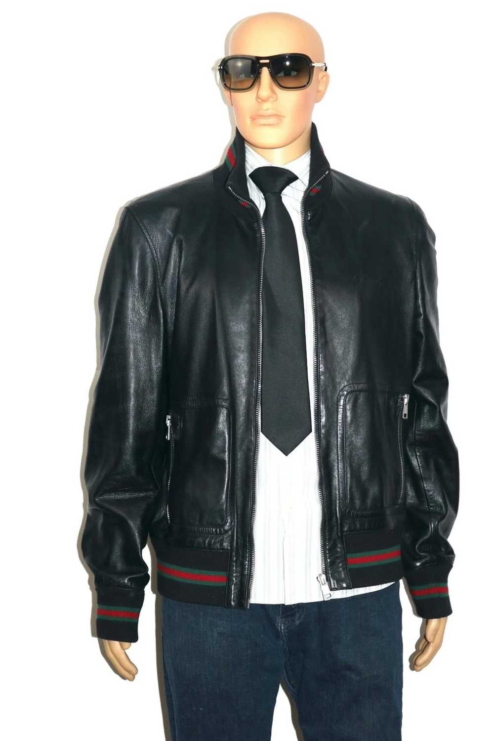 Gucci Gucci Signature Leather Jacket Vintage - image 6