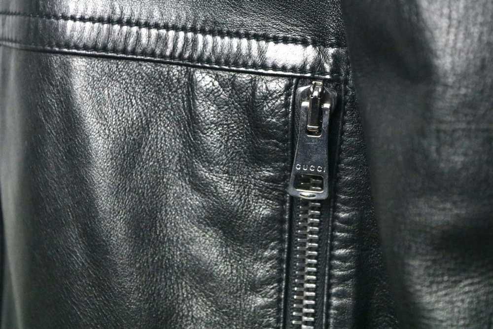Gucci Gucci Signature Leather Jacket Vintage - image 8