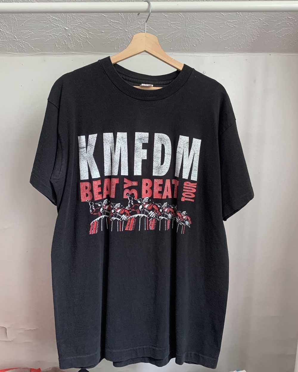 Band Tees × Vintage Faded 1995 KMFDM “Beat by Bea… - image 1