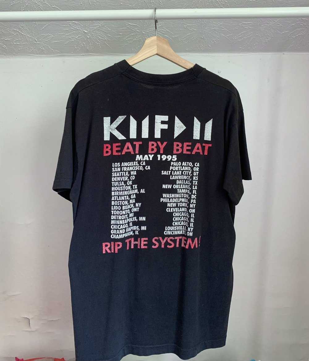 Band Tees × Vintage Faded 1995 KMFDM “Beat by Bea… - image 2