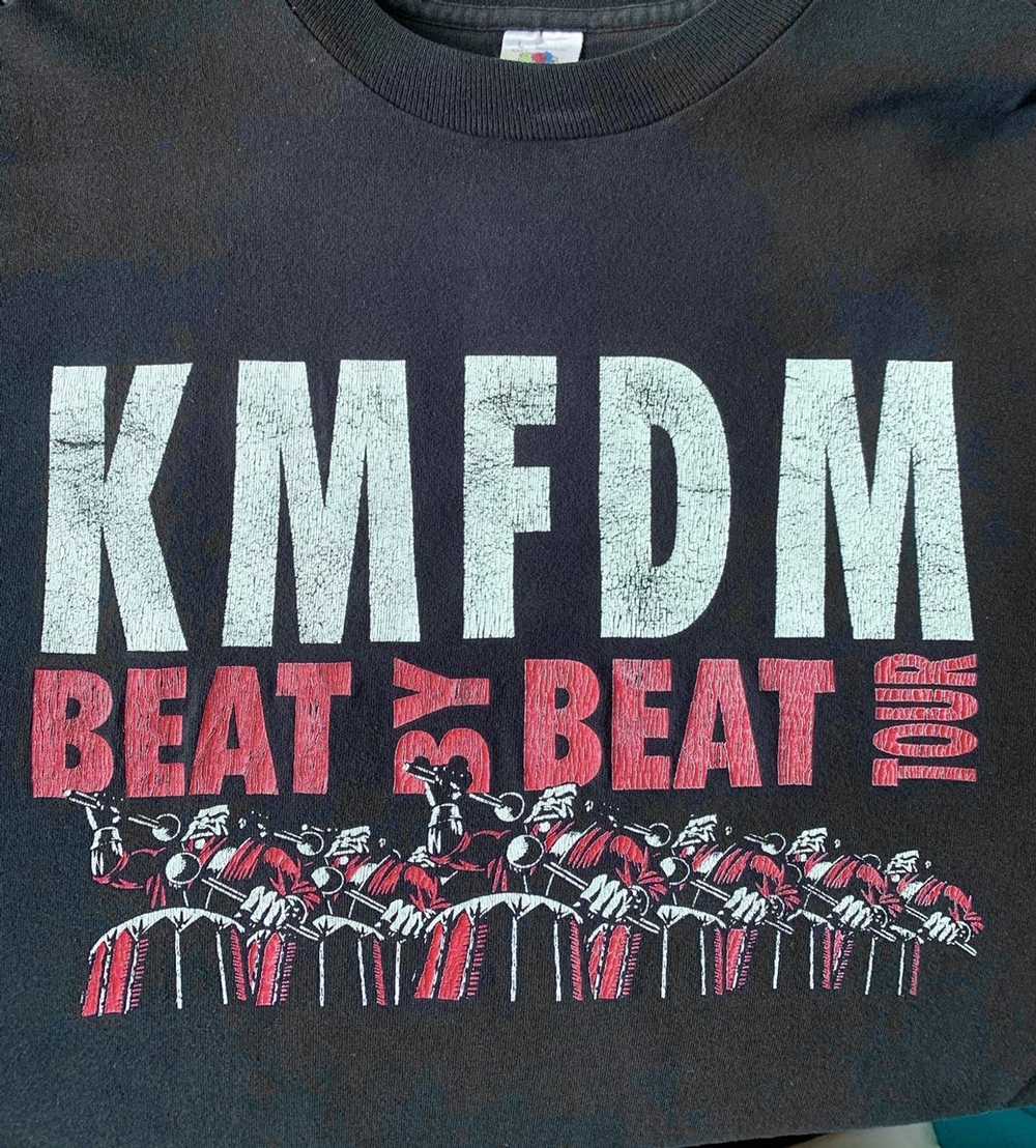 Band Tees × Vintage Faded 1995 KMFDM “Beat by Bea… - image 4