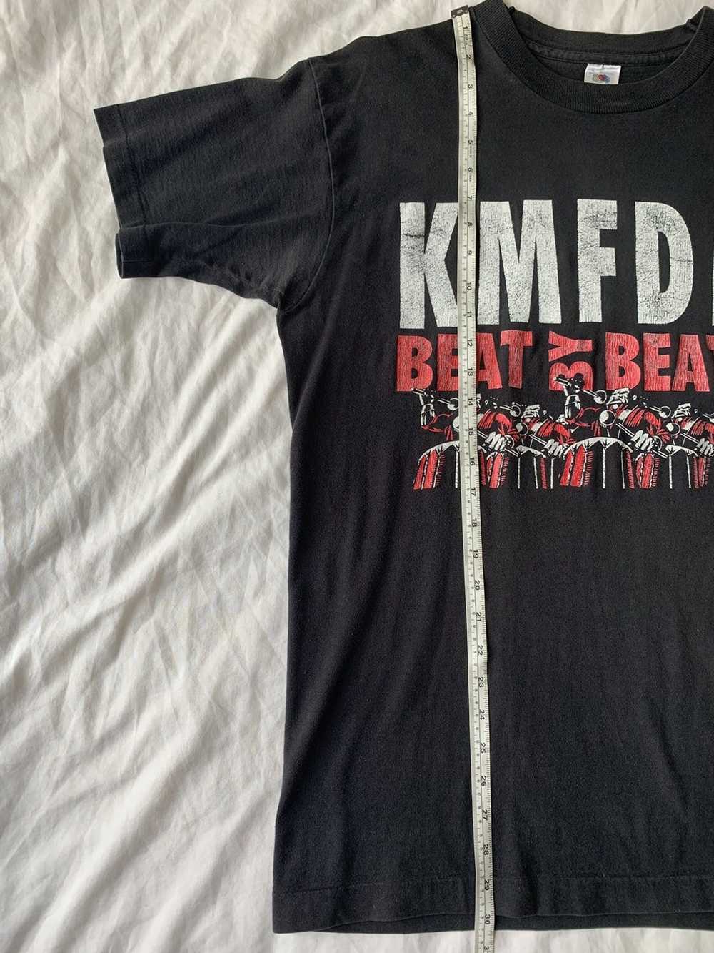 Band Tees × Vintage Faded 1995 KMFDM “Beat by Bea… - image 7