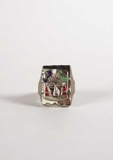 Mexican Biker Ring / Face - image 1