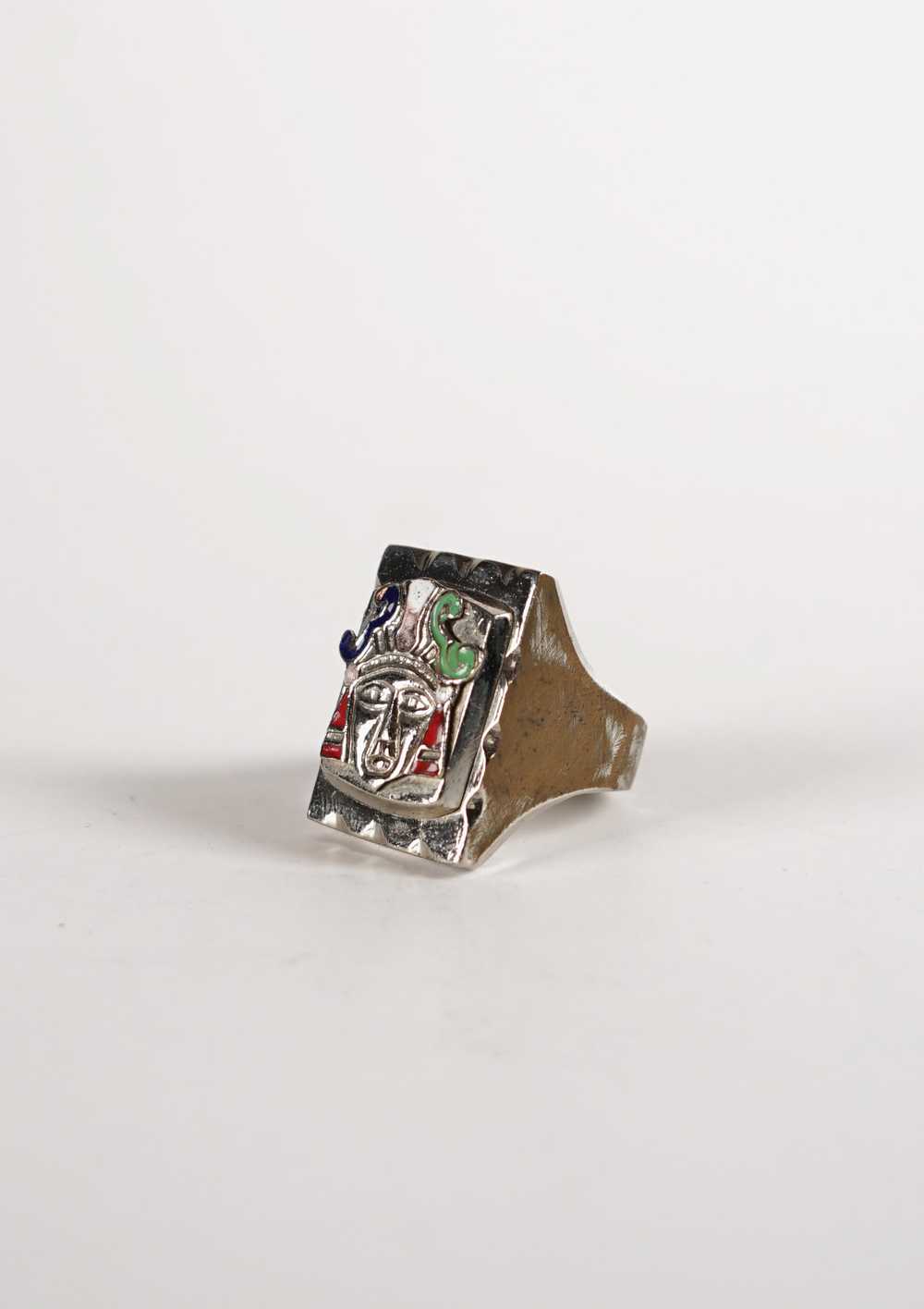 Mexican Biker Ring / Face - image 2