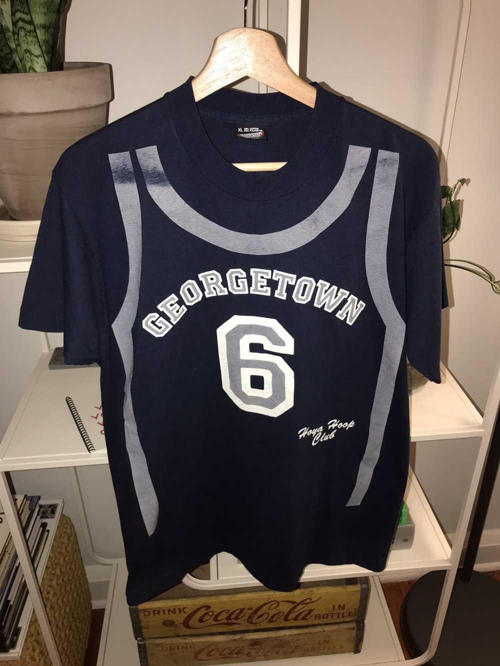 Vintage Vintage 90’s Georgetown Hoya 6th Man Fan … - image 1