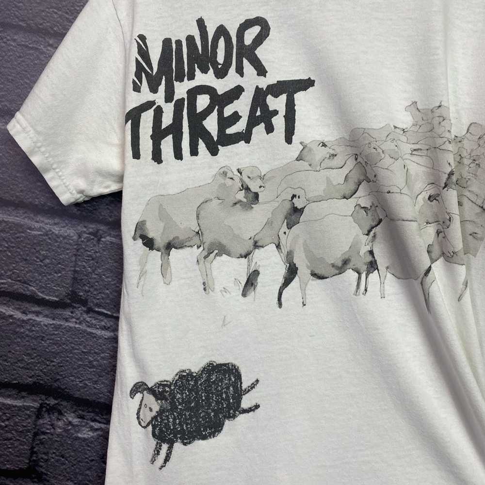 Band Tees × Rock T Shirt × Vintage Vtg minor thre… - image 8