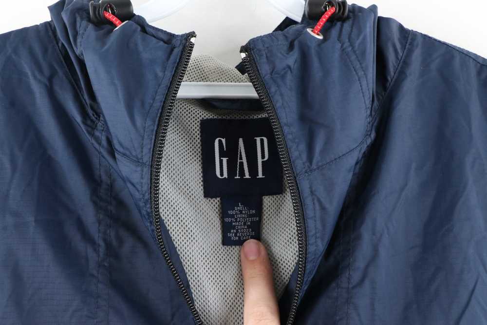 Gap × Vintage Vintage 90s GAP Streetwear Hooded V… - image 4
