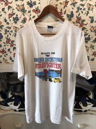 Screen Stars × Vintage Vintage 90s Fire Fighters T