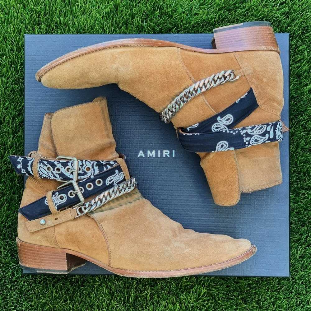 Amiri Amiri Bandana buckle boot - image 1