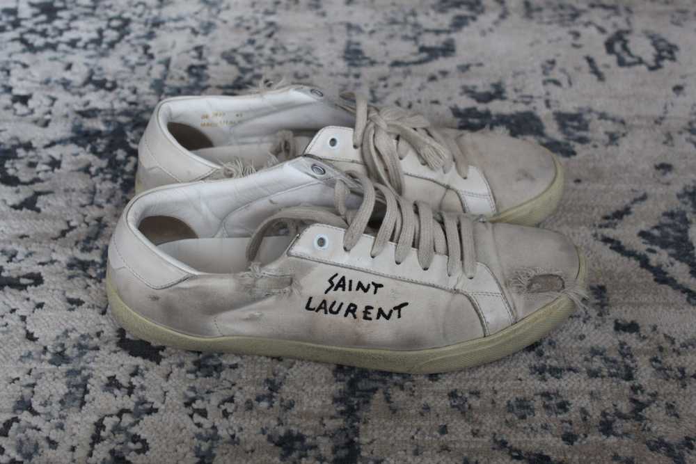 Yves Saint Laurent Signature Canvas Low-Top Sneak… - image 1