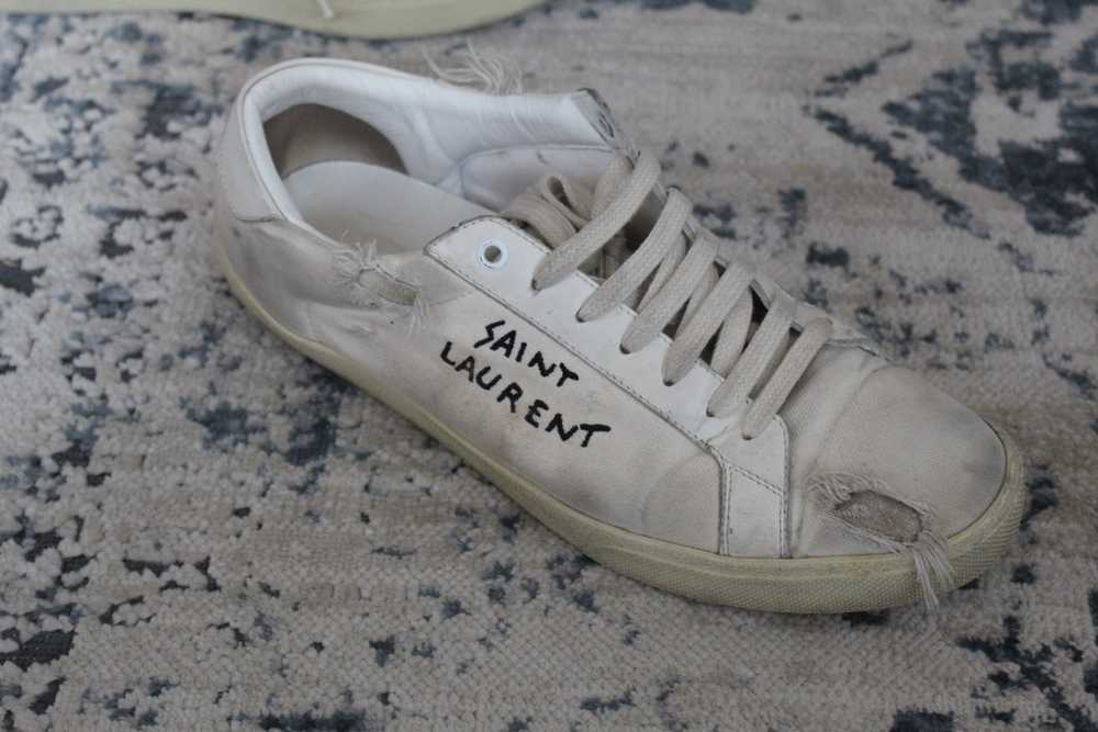Yves Saint Laurent Signature Canvas Low-Top Sneak… - image 2