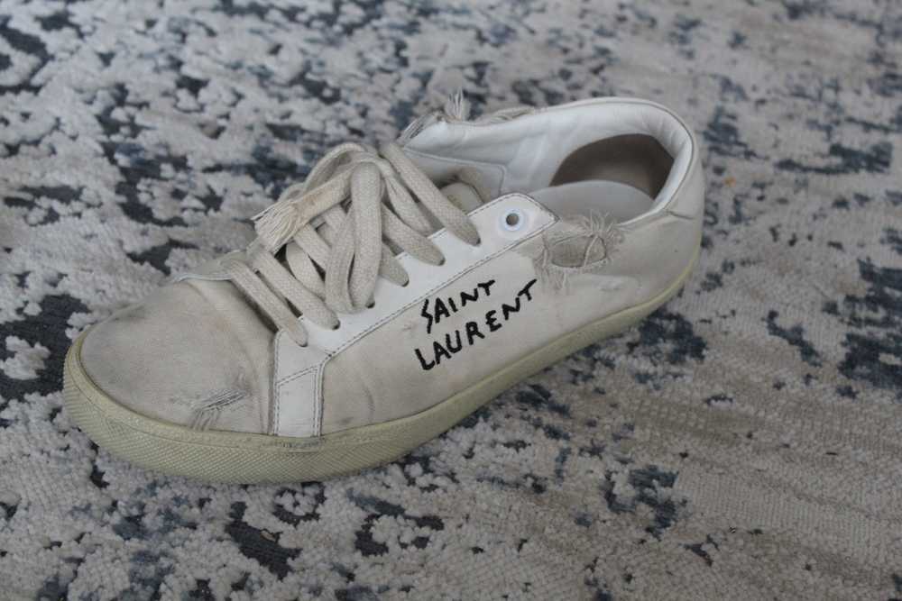 Yves Saint Laurent Signature Canvas Low-Top Sneak… - image 3