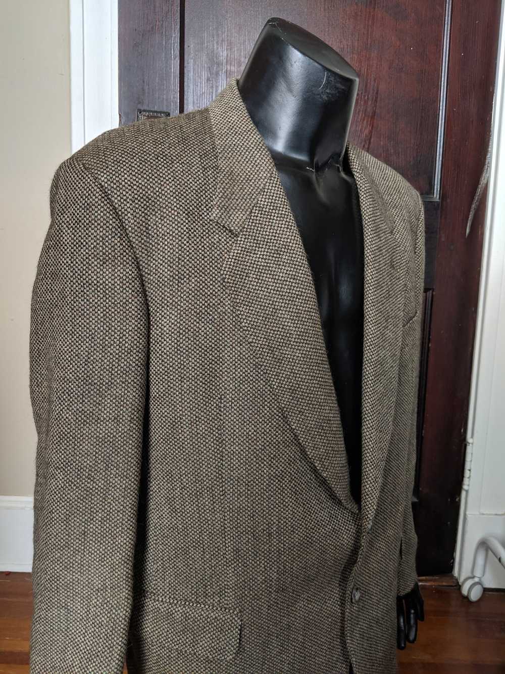 Valentino Alpaca brown knit blazer jacket Italy - image 1