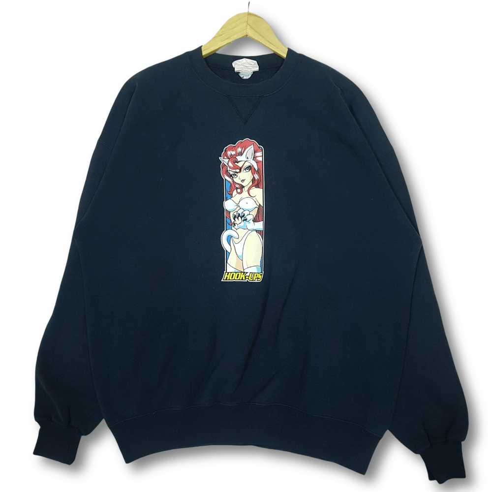 Hook-Ups × Vintage Vintage 90s Hook Ups Cat Girl … - image 1