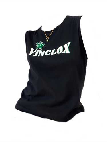 Vintage Black Up Cycled Graphic Tank - image 1