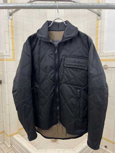 1990s Griffin High Neck Textured Combat Jacket wi… - image 1
