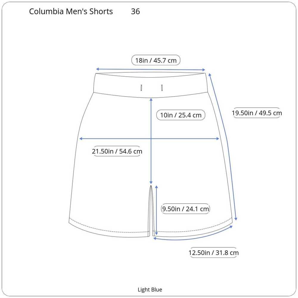 Columbia Columbia Men's Light Blue Shorts Size 36 - image 4