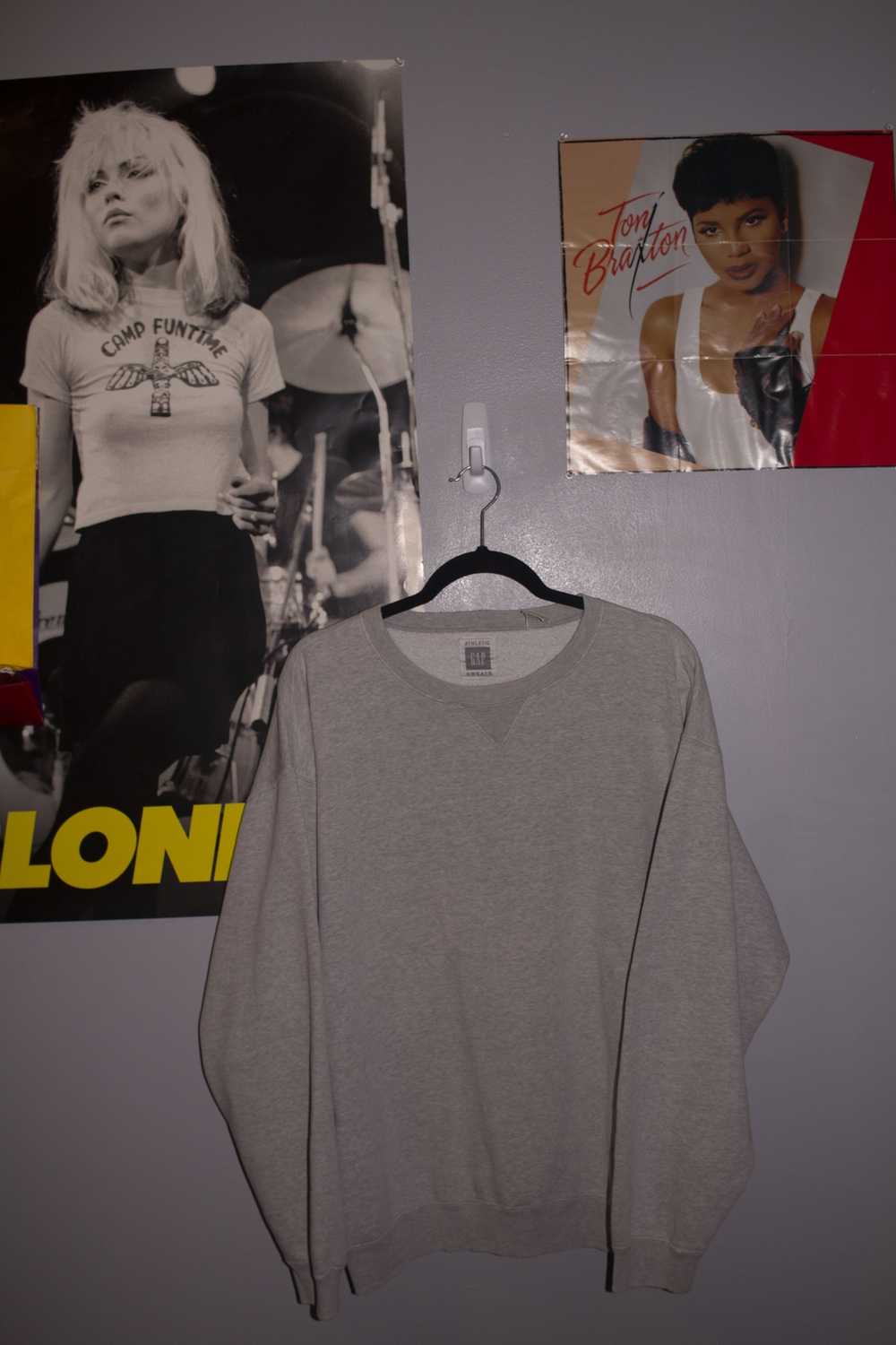Gap × Vintage 90s Gap Crewneck Sweatshirt (Grey) - image 1