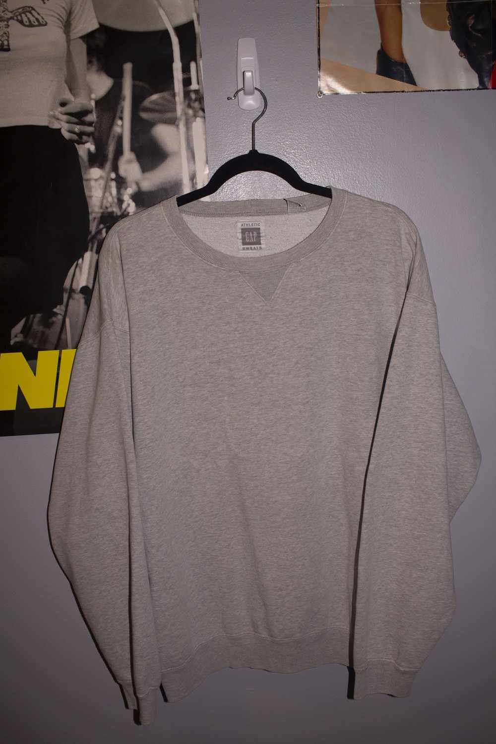 Gap × Vintage 90s Gap Crewneck Sweatshirt (Grey) - image 4