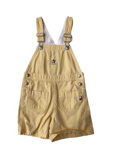 Vintage Tommy Hilfiger Yellow Overall Shorts (4T)