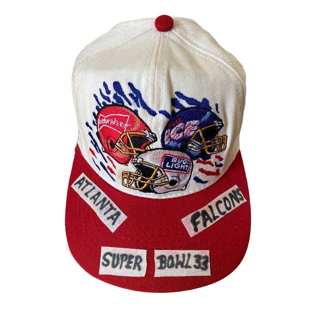 Rare Vintage 1999 Beer Promo Super Bowl Hat Falco… - image 1