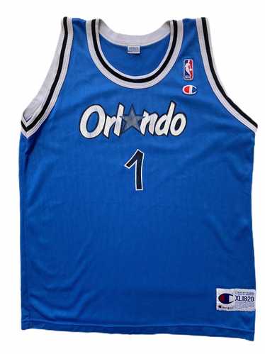 Penny Hardaway Orlando Magic Champion NBA Alternate Black Trim Jersey Sz 44