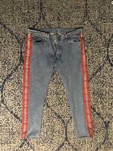 Levis 512 Slim Taper Performance Cool Stretch Mens Ripped Jeans 33X32 #0303